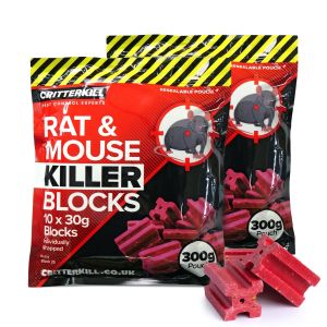CritterKill Rat & Mouse Rodent Killer Poison Brodifacoum Bait Grain Sachets