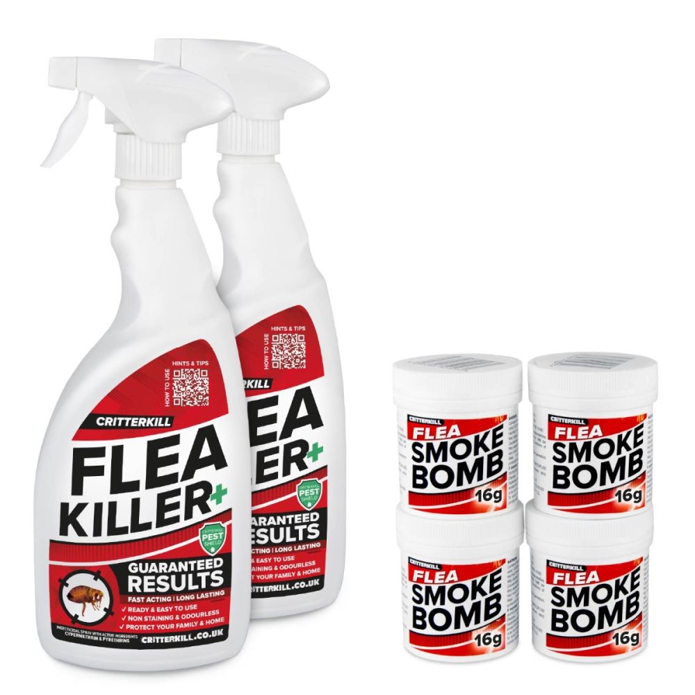 Complete Home Flea Killer Treatment Kit 2 Room Critterkill Pest Control