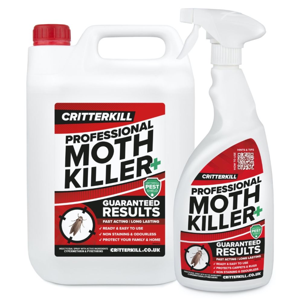 CritterKill Moth Killer Spray 5L 1L Free