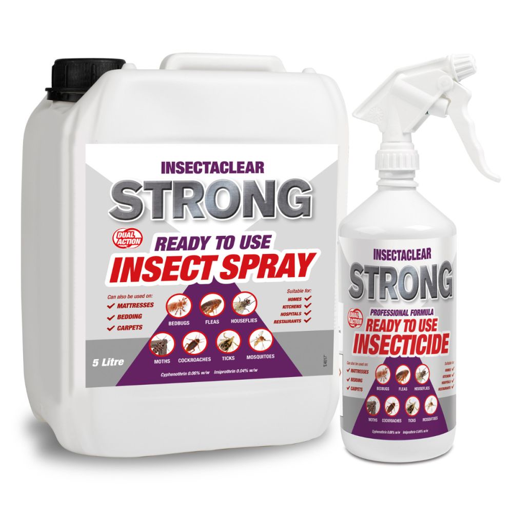 Insectaclear Strong Insect Killer Spray Bedding and Carpet Safe